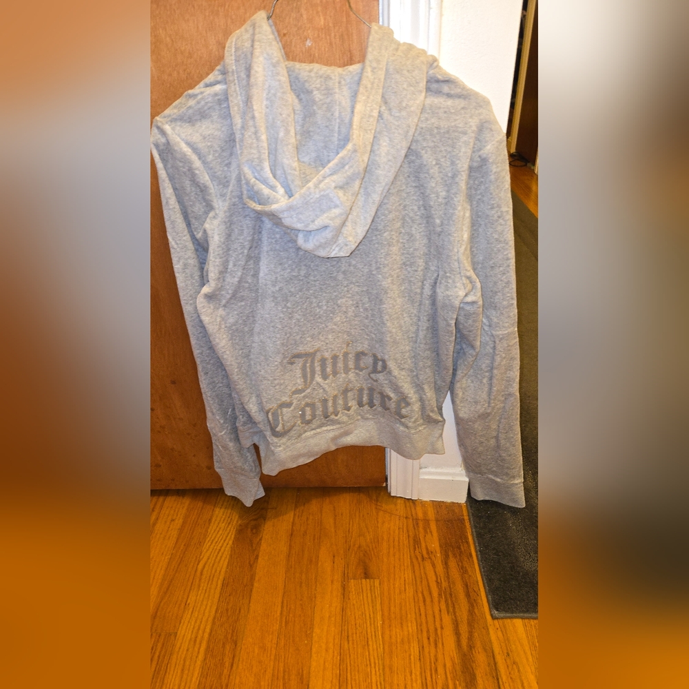 Juicy Couture Gray Sweatshirt Velour Track